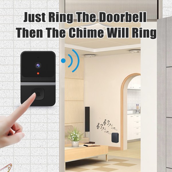 Trådlös dörrklockakamera med Chime-WiFi videodörrklocka