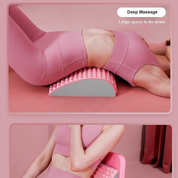 Neck & Back Stretcher Cracker kivunlievitykseen alaselässä Pink