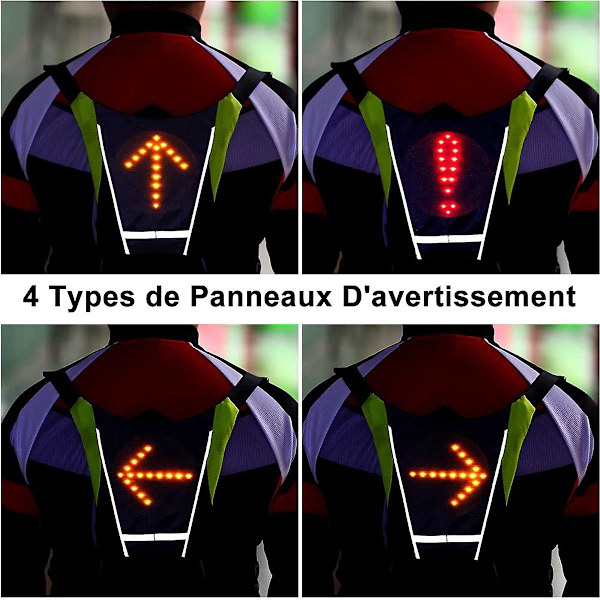 Led cykelblinkväst, reflekterande ledblinkväst
