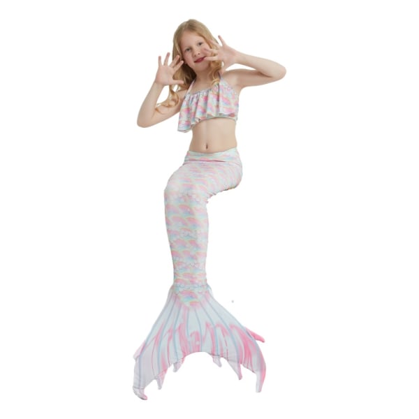 Adult Mermaid Tail, NO Monofin - Sett for voksne og tenåringer med undertøy E505 Adult S