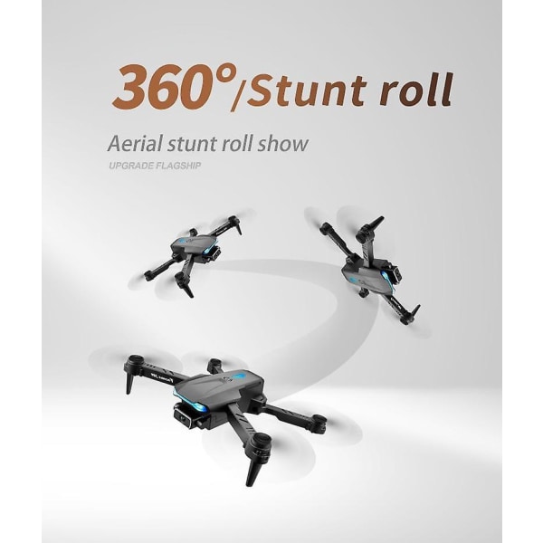 Vikbar S89 Drone (4K HD Dual Lens-Smart svävare -360 ° Rollover)