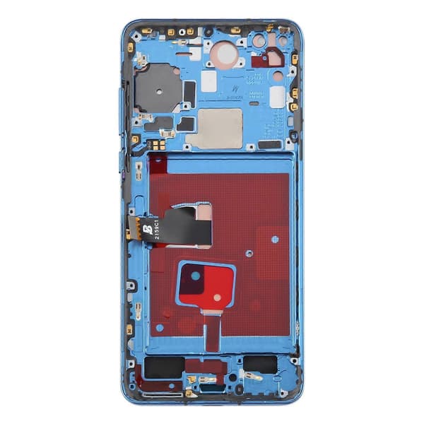 För Huawei P40 TFT LCD-skärm Digitizer komplett montering med ram, stöder inte fingeravtrycksidentifiering Blue