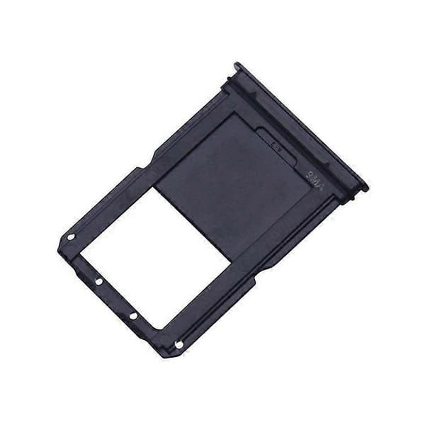 (Ny) For OnePlus 6T 2 x SIM-kortskuff (Jet Black) Jet Black