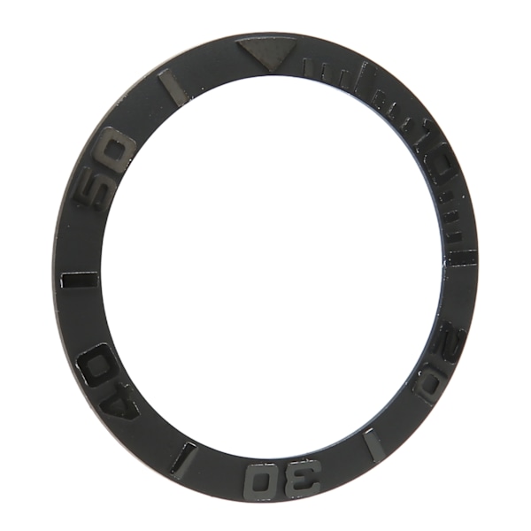 Klocka Bezel Insert 38mm Keramisk Präglad Digital Klocka Bezel Ring Ersättningsdelar för Reparation Kolsvart