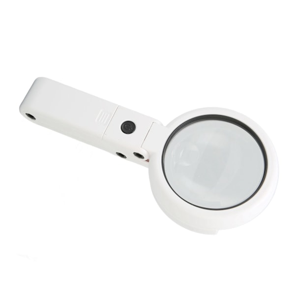 Justerbar Håndholdt LED Forstørrelsesglass med Sammenleggbart Stativ - 22X og 10X Forstørrelse for Lesing, Smykker og Håndverk