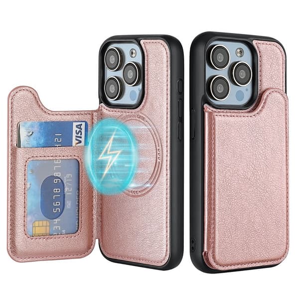 [YD]iPhone iPhone 14/13 Magnetic Phone Case with MagSafe Card Holder