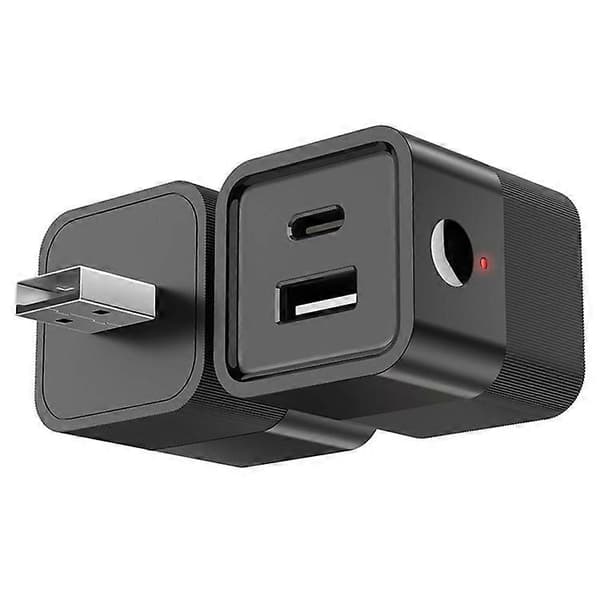 MG-SPQ100 Trådløs WiFi USB-strømadapter til USB+Type-C ladeadapter Tuya Smart App fjernkontrollbryter Black