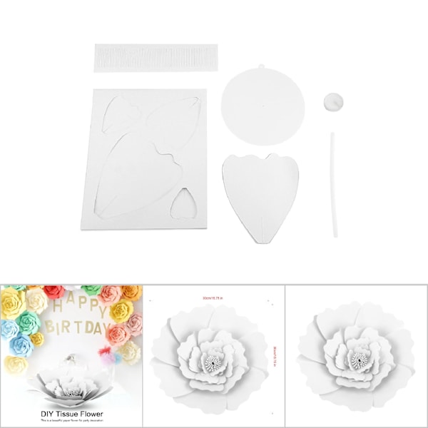 Gör-det-själv-blommor av papper för födelsedagar och bröllop