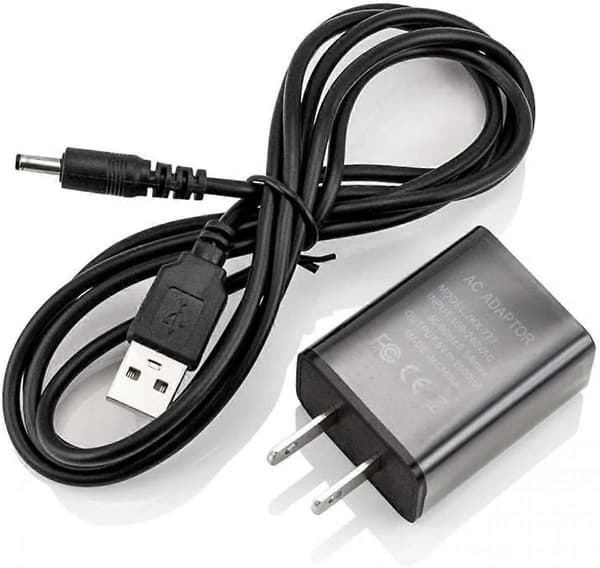 Marmor mønster vækkeur, mode multifunktionelt LED vækkeur terning med USB strømforsyning, stemmestyring, timer, termometer - sort