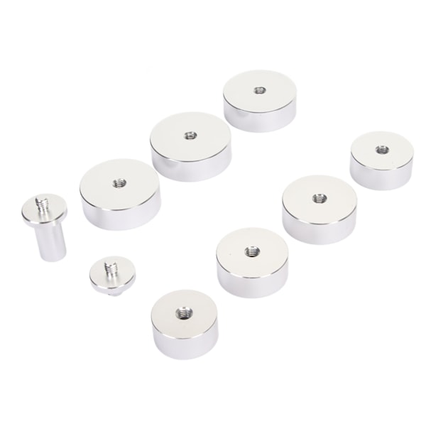7-Delars Bezel Press Die Set - Professionell Reparationsverktygssats för Urboettlock i Rund Aluminiumlegering 27-40mm