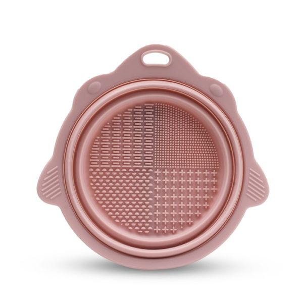 Silikon Makeup Brush Cleaning Foundation Handverktyg Pink
