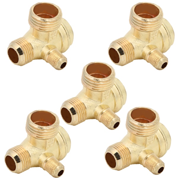5 stk. Sink Legering 1-veis Luftkompressor Tilbakeslagsventil 1/2x3/8x10 for Små Pumpe Tilbehør