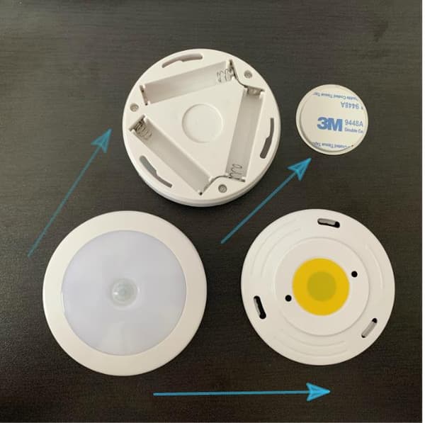 【YD】Nattlampe - Bevegelsessensor, LED (2-pakning)