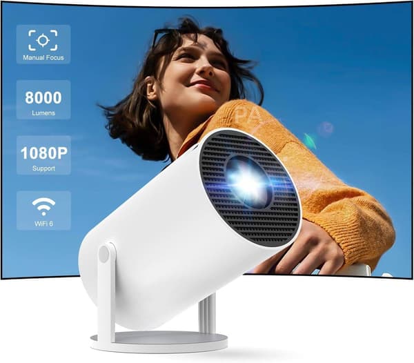 【YD】5G 4K Projektor Smart HD LED WiFi Bluetooth HDMI. USB Android Hjemmekino - PA