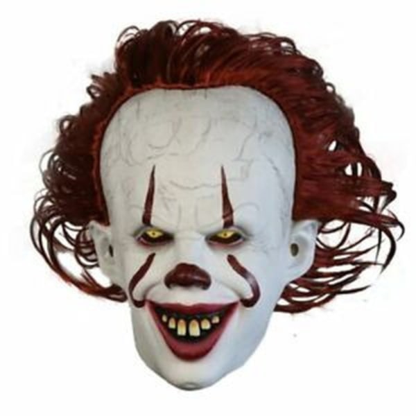 Halloween Cosplay Stephen King's It Pennywise Clown Mask Costume Mask without LED One size