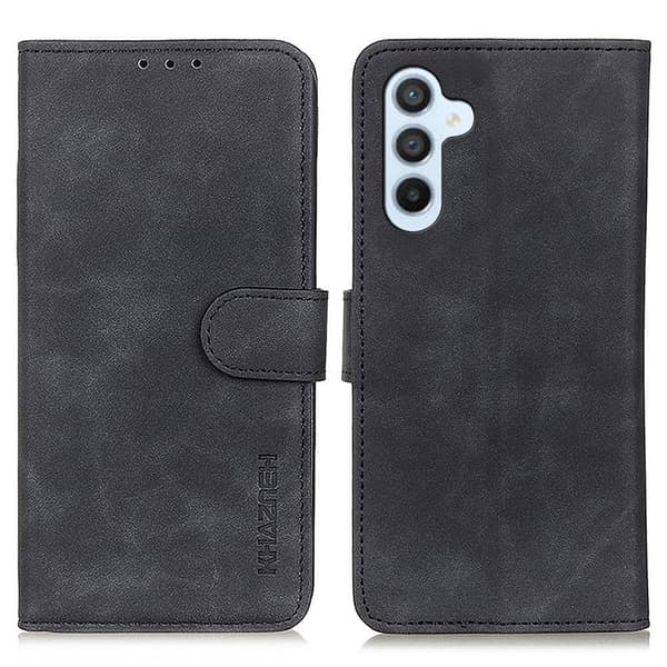 【YD】KHAZNEH Galaxy A34 5G Etui Retro Læder Sort 70