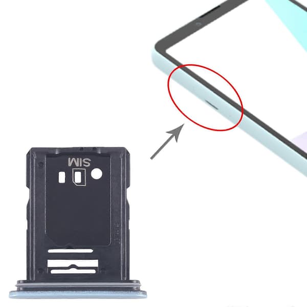 (Ny) For Sony Xperia 10 VI SIM + Micro SD-kortskuff Blue