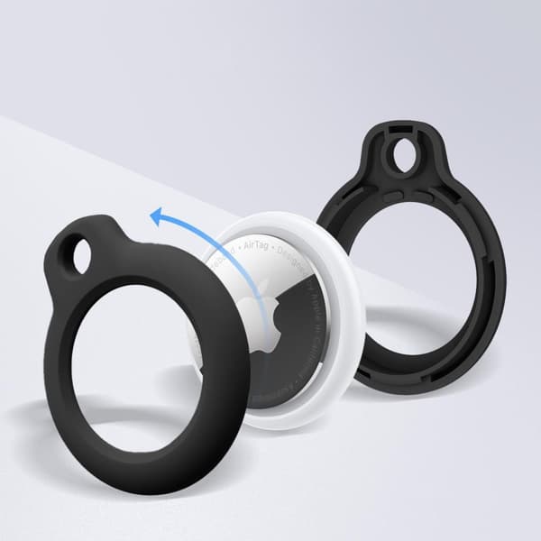 【YD】Tech-Protect Apple AirTag 2-PACK Hållare Rough Svart 40
