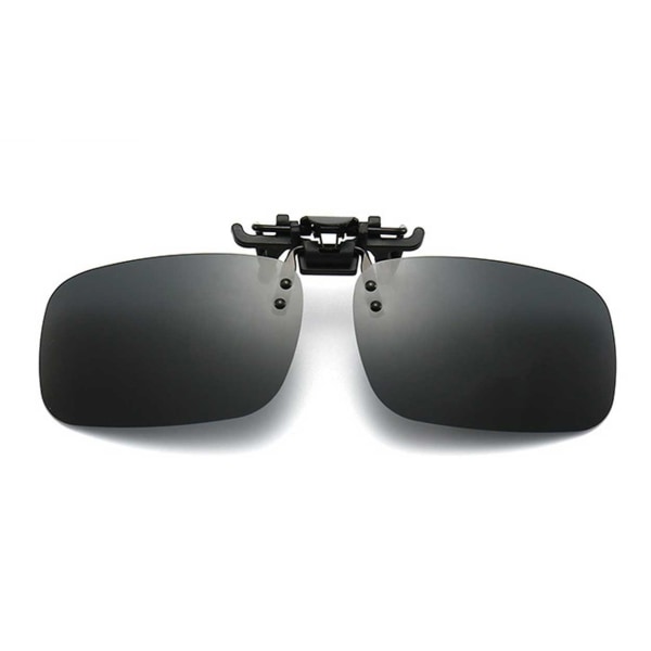 Clip-on solbriller Svart Glass 43x60mm svart black 0e85 | black | Fyndiq