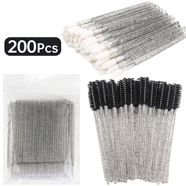 200 st disponibel kristall sminkborstar AA255 06
