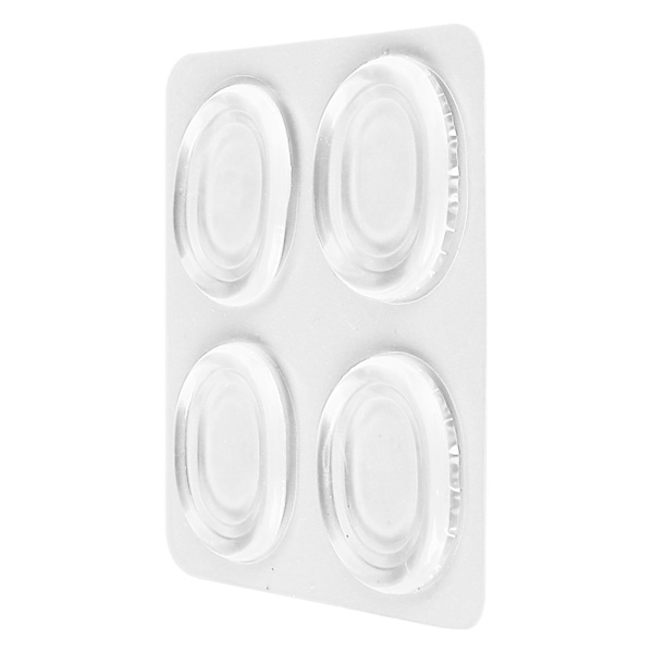 4 stk Drum Mute Pad Silikon Transparent Myk selvklebende Drum Dempere Lyddemper Pads