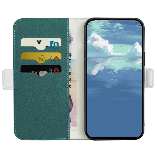 (Ny) Til Samsung Galaxy S23 5G Candy Color Litchi Texture Leather Phone Case