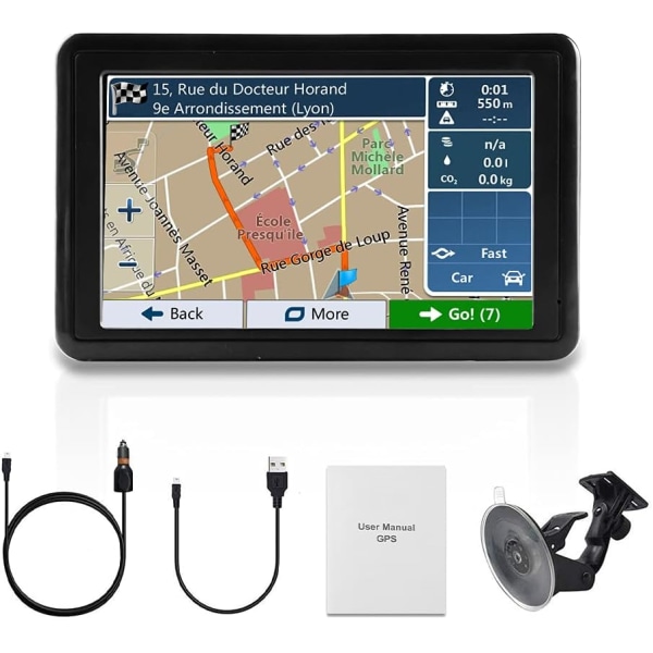5 tuuman HD-auton GPS-navigaattori