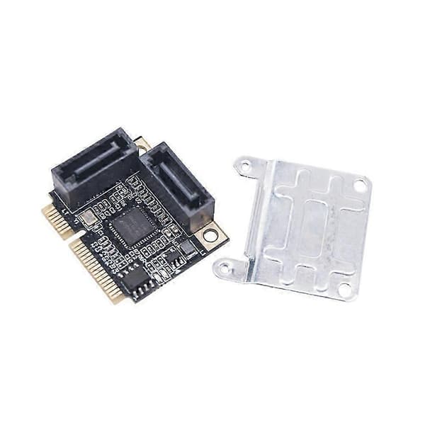 Mini PCI-E til 3.0 adapterkort Mini PCI-E til 2-port 3.0 6 Gbps SSD-adapterkort for WinXP/Win7/8/10/ topp