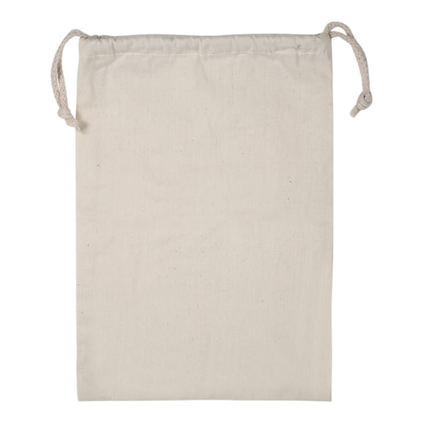 Household Plain Cotton Drawstring Storage Laundry Bag for Travel and Home Use 22 * 28CM