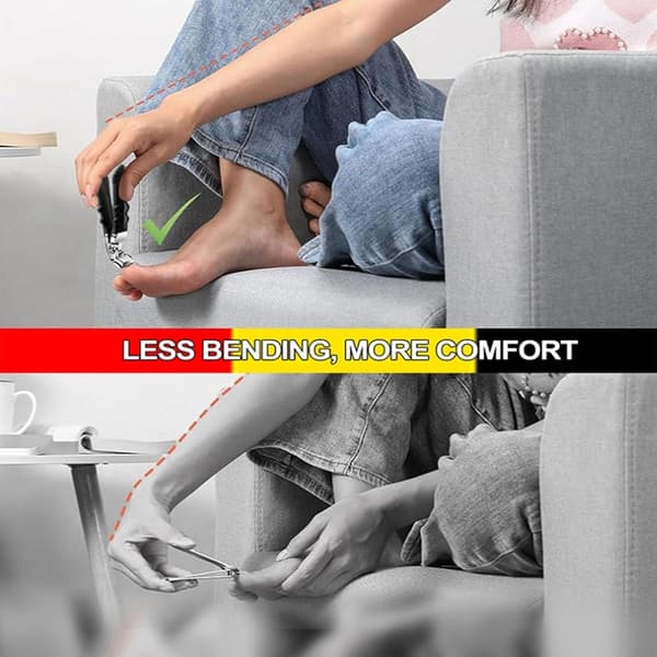 【YD】Outfany Toenail Clippers, Sharp Nail Clippers with Catcher (2 pcs)