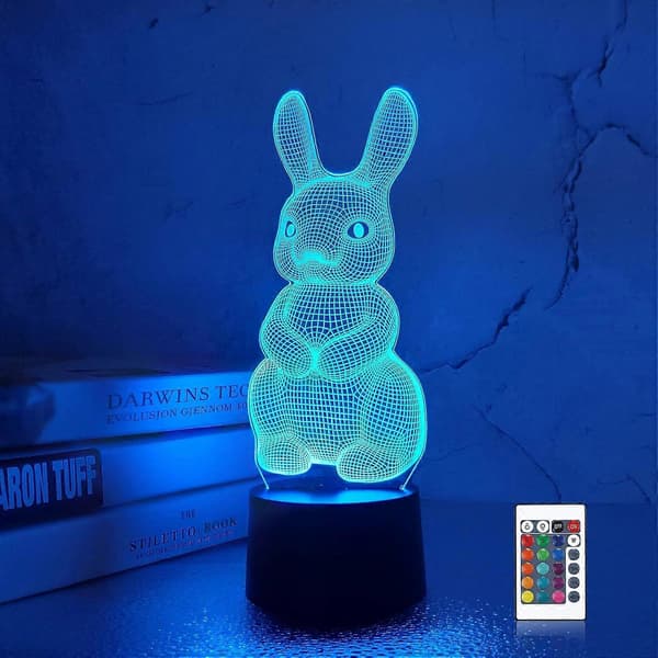Kanin & Bulldog 3D Natlampe