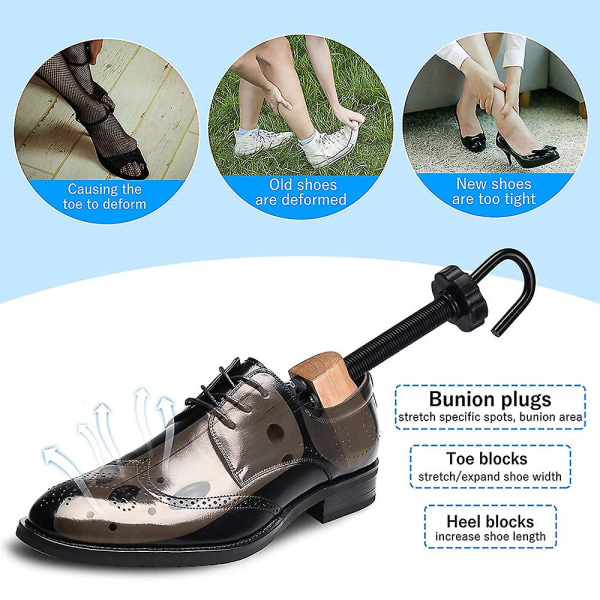1 par massivträ Lotus Shoe Support Shoe Expander Spring