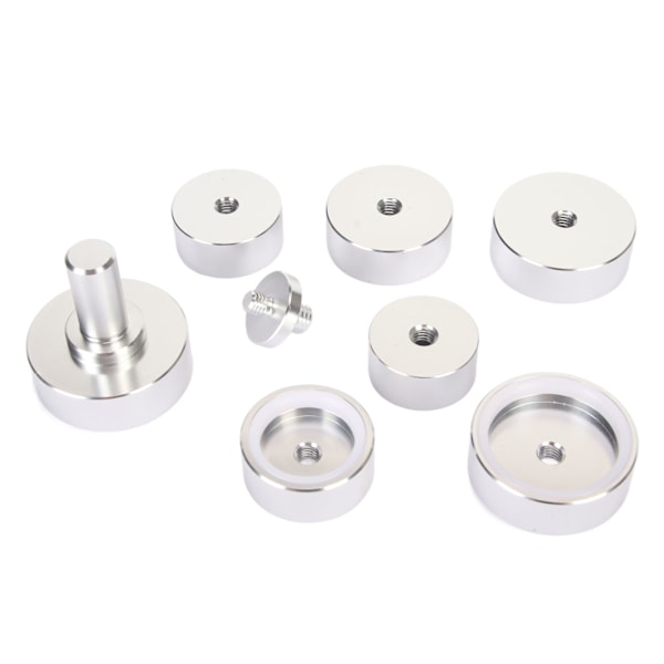 7-Delars Bezel Press Die Set - Professionell Reparationsverktygssats för Urboettlock i Rund Aluminiumlegering 27-40mm