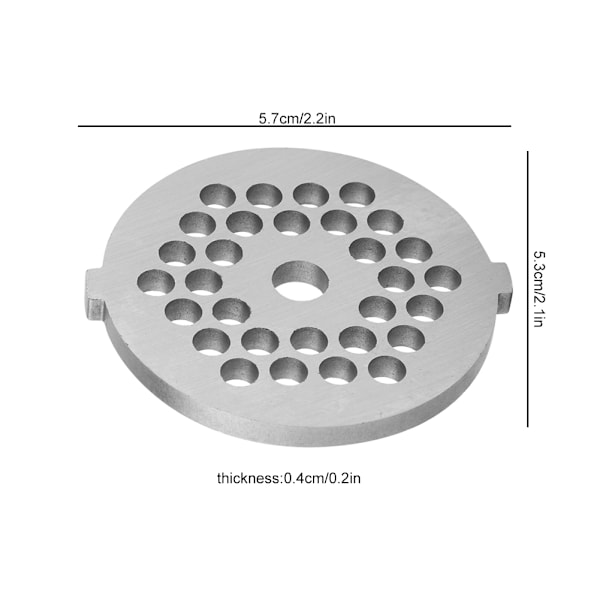 Lihamyllyyn Leikkuulautanen 5 mm Reikillä