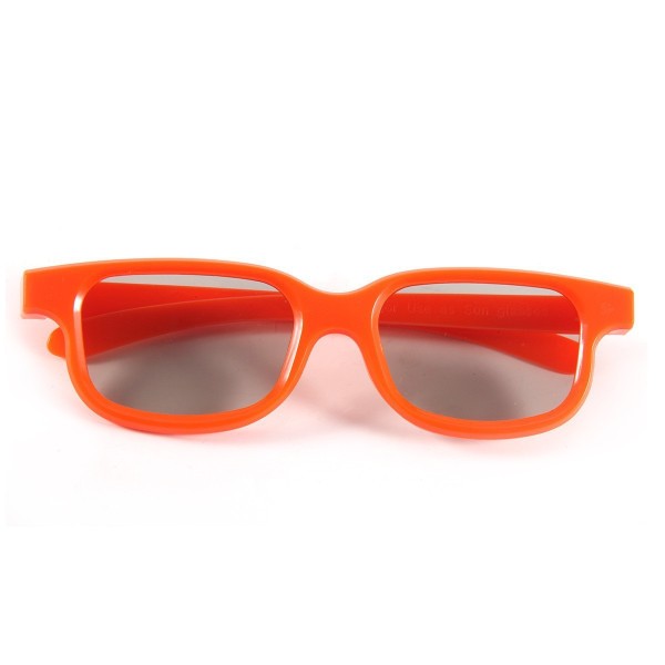 Børns 3d briller 3d stereo 3d metal clip polariserede briller - børns orange children's orange