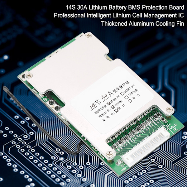 Høj kvalitet 14S 50V 30A Lithium batteri beskyttelses BMS PCB-kort med balanceopladning