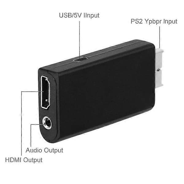 (Ny) Mini PS2 til HDMI-boks lyd video digital omformeradapter Inte angivet