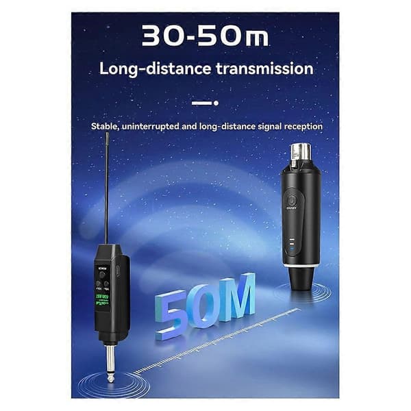 【YD】Universal 2.4G Wireless Transmitter and Receiver System Wired Microphone for Musical Instruments and Guitars