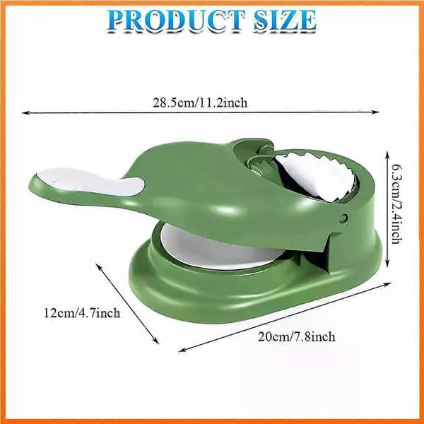 Dumpling Maker Degpressform Dumplingform för att göra dumplings 2 i 1 Dumplingmaskin Maker Enhet Verktyg Large Bule