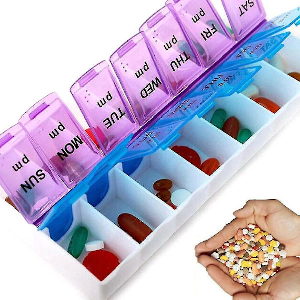 7Day Am/pm Piller Dispenser Box Förvaringsfodral