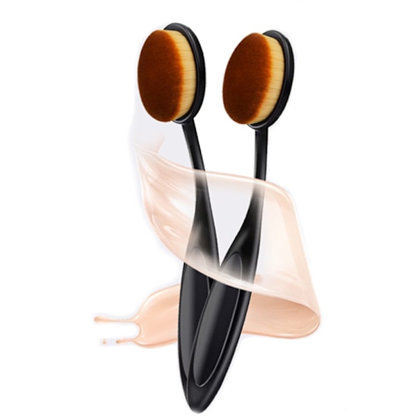 Stor foundation borste tandborste sminkverktyg Brush with hat