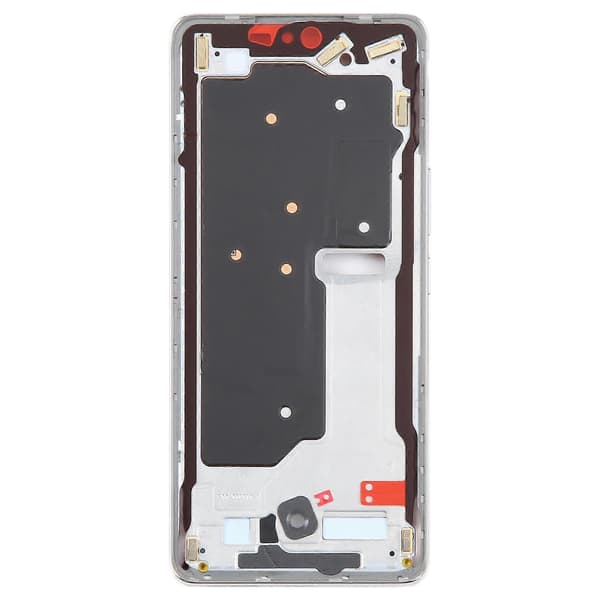 (Ny) For Honor 80 Pro Frontdeksel LCD-ramme Silver