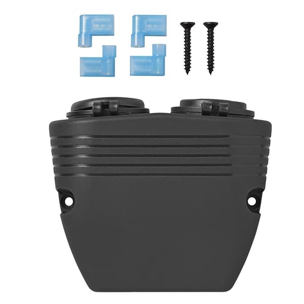 Overflatemonteringssett: 12V-uttak + USB-hurtiglader type A + C 2-veis 3A 126