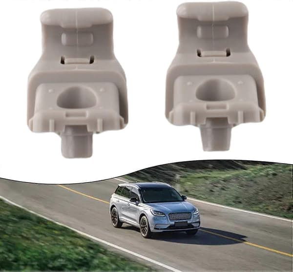 【YD】Sun Visor Clips for Tesla Model 3 2017, ABS Plastic, Includes Left and Right Clips, Part Number 113099300A