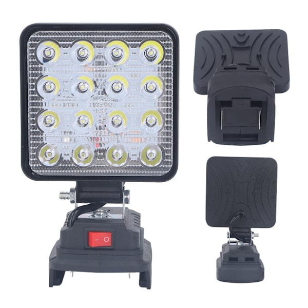 LED Arbejdslys Trådløs 18V Lithium Batteridrevet Super Bright Udendørs sikkerhedslampe Floodlight Spotlight til BL1830 1840 1850