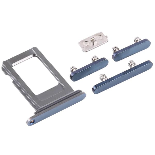 (Ny) SIM-kortskuff + sideknapper til iPhone 12 Pro Blue