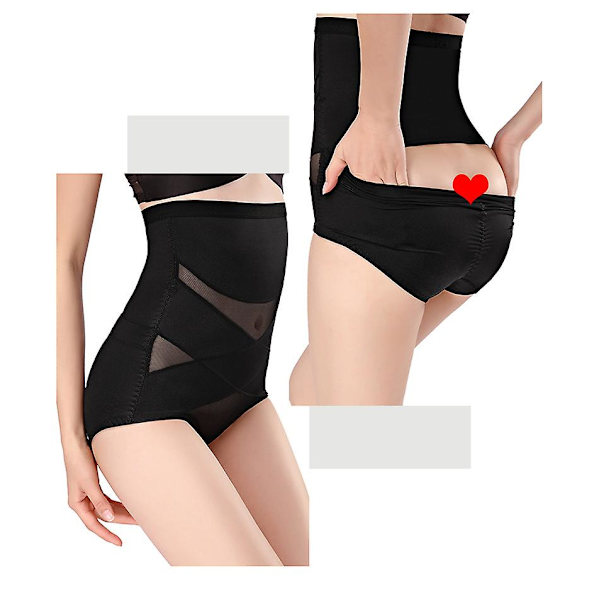 Cross Compression Abs Shaping Byxor Kvinnor Bantning Body Shaper Black M