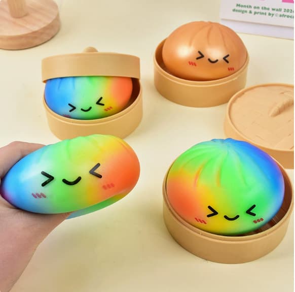 [YD]Jumbo Slow Rising Bread Stress Relief Toy Squishy Bun (Random Selection) color