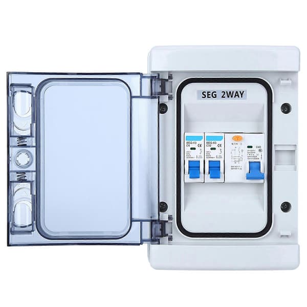 Miniature afbryderbeskyttelse med vandtæt lækageafbryder 40A 30mA RCD +2MCB (6a32A)