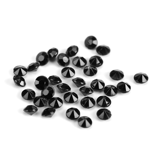 1000 st/påse 4 mm klara akryl-pärlor Vasfyllning Bröllopsfest Dekoration DIY Tillbehör - Svart